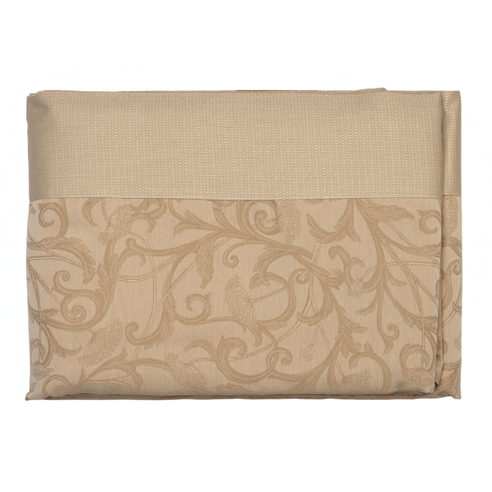 Скатерть OMBELLE chanvre + 8 салфеток Blanc des Vosges 170x240 Бежевый