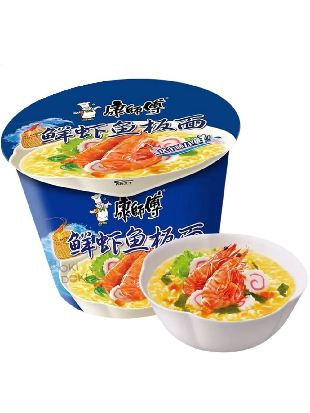 Лапша Master Kong со вкусом Креветок и Морепродуктов 101 г