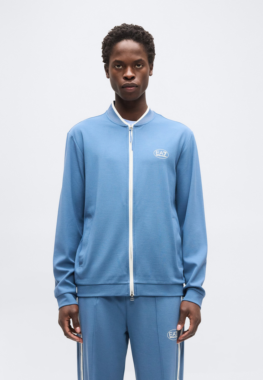 EA7 Emporio Armani TENNIS CLUB - Толстовка на молнии - Синий