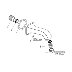 Излив на ванну Hansgrohe Metris Classic 13413000