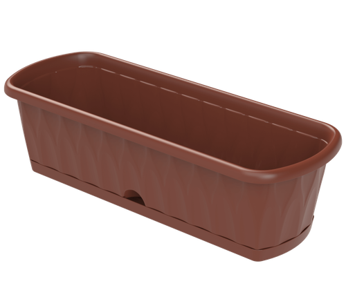 Ящик балконный с поддоном АльтПласт (600мм) Домашний сад