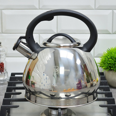 Чайник 3л нерж со свистком 7627-30RS\WK