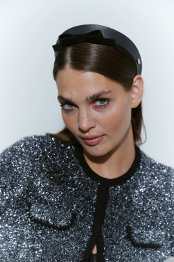 Тонкий ободок с бантом