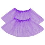 Бахилы MERIDIAN ПРОЧНЫЕ 3,8 грамма, фиолетовые КОМПЛЕКТ 100 штук (50 пар), 40х15 см, ПНД