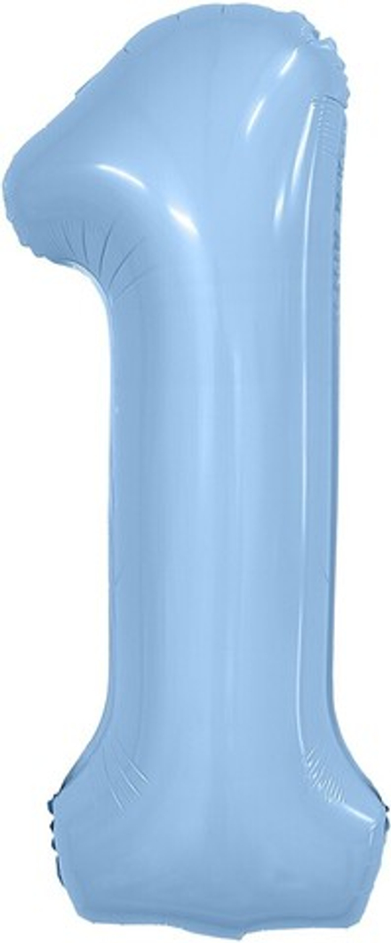 Цифры 102 см "Пастельно-голубое небо" матовые Slim