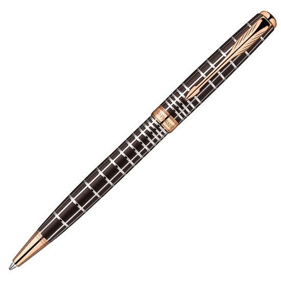 Шариковая ручка Parker Sonnet K531 PREMIUM Masculine, цвет: Brown PGT, стержень: Mblack, 1859485