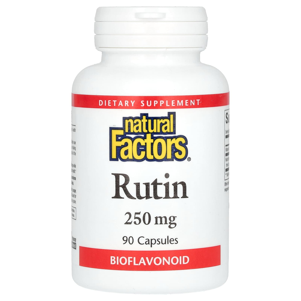 Natural Factors, рутин, 250 мг, 90 капсул