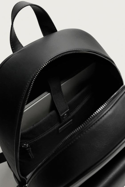 ZARA РЮКЗАК С КЛАПАНОМ, ЧЕРНЫЙ