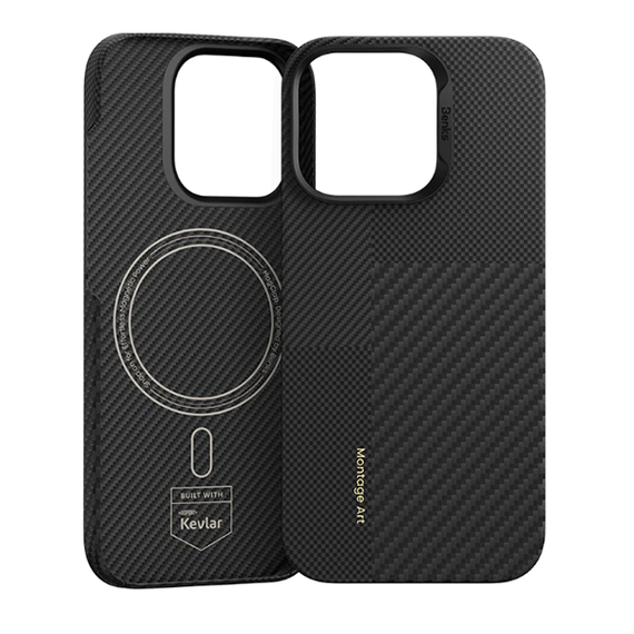 Чехол Benks Montage ArmorAir Case Kevlar для iPhone 16 Pro Max 6.9&quot; черный кевлар (600D+1500D)