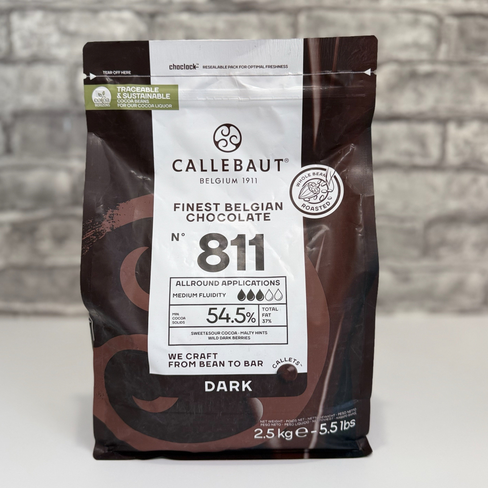 Шоколад темный 54.5% CALLEBAUT 2.5 кг