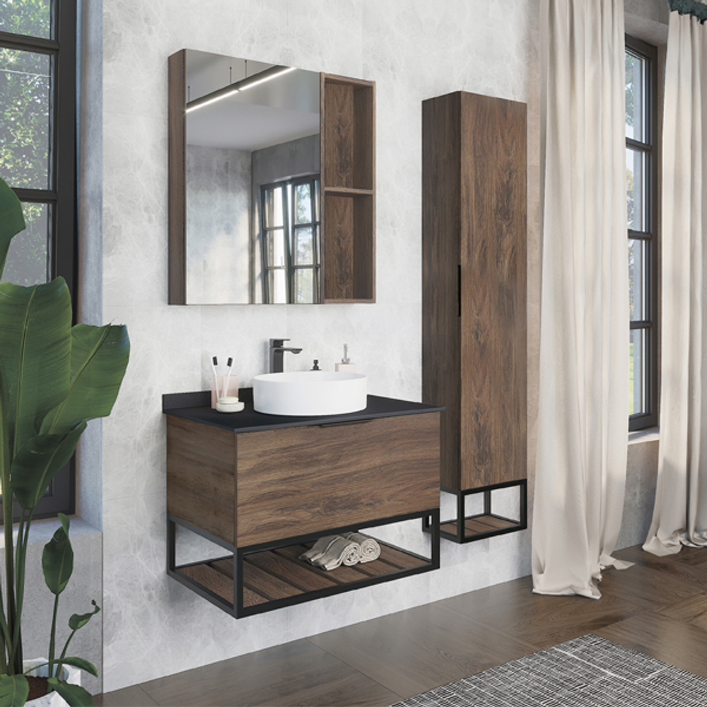 Тумба с раковиной Comforty Порто (Размеры: 75-90-120)