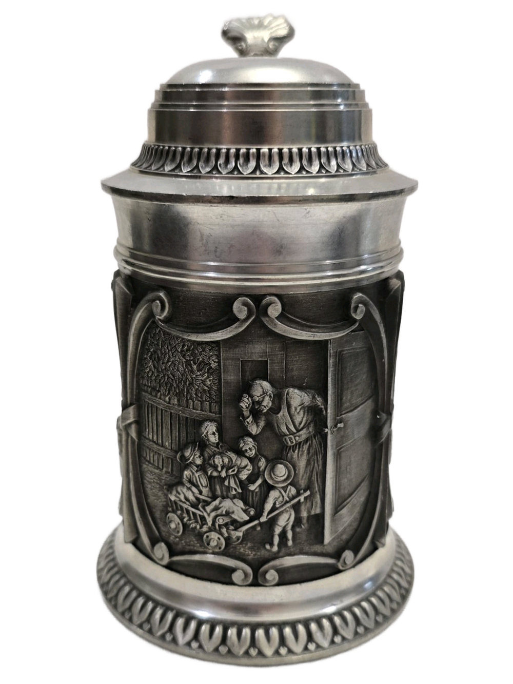 Пивная кружка с крышкой, орнаментом, Artina Zinn
