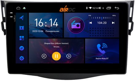 Магнитола для Toyota RAV4 30 2005-2012, Vanguard - AIROC 2K RI-1140 Android 12, QLed+2K, ТОП процессор, 8/128Гб, CarPlay, SIM-слот