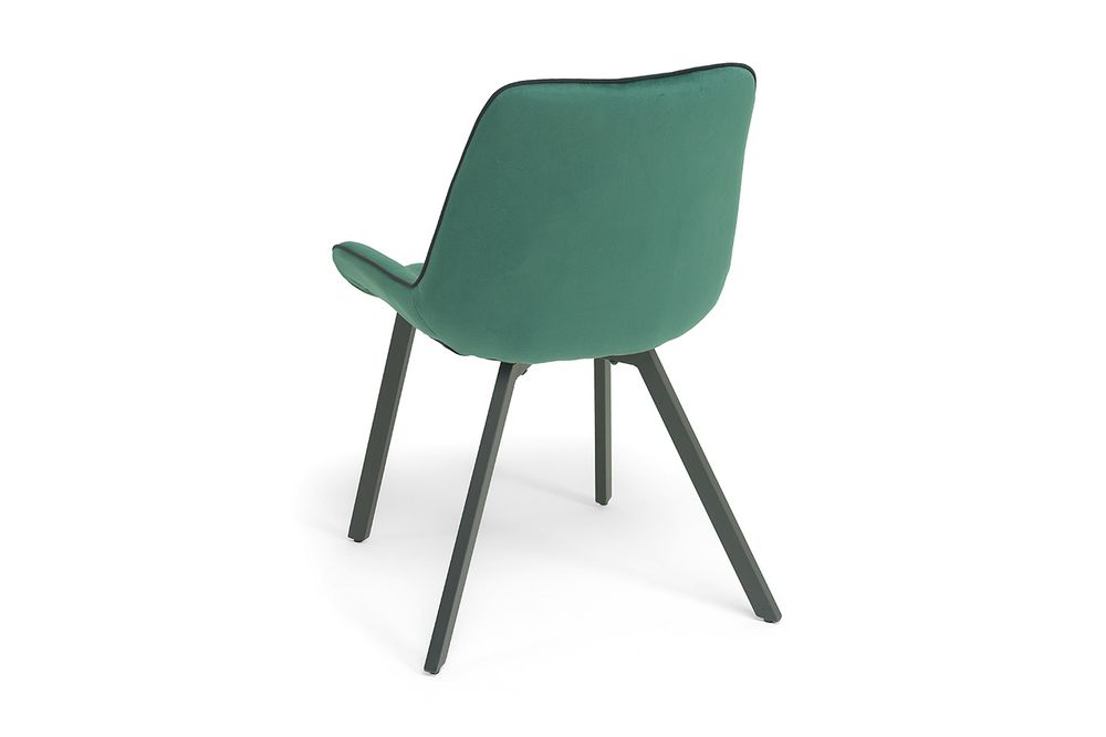 "Диана" стул из велюра, цвет зеленый