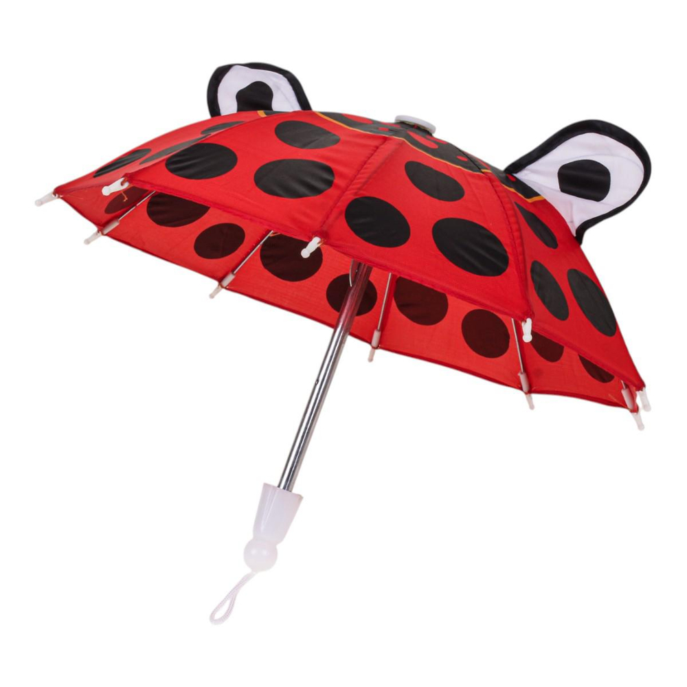 Зонт детский, красный, 18см, 6-5