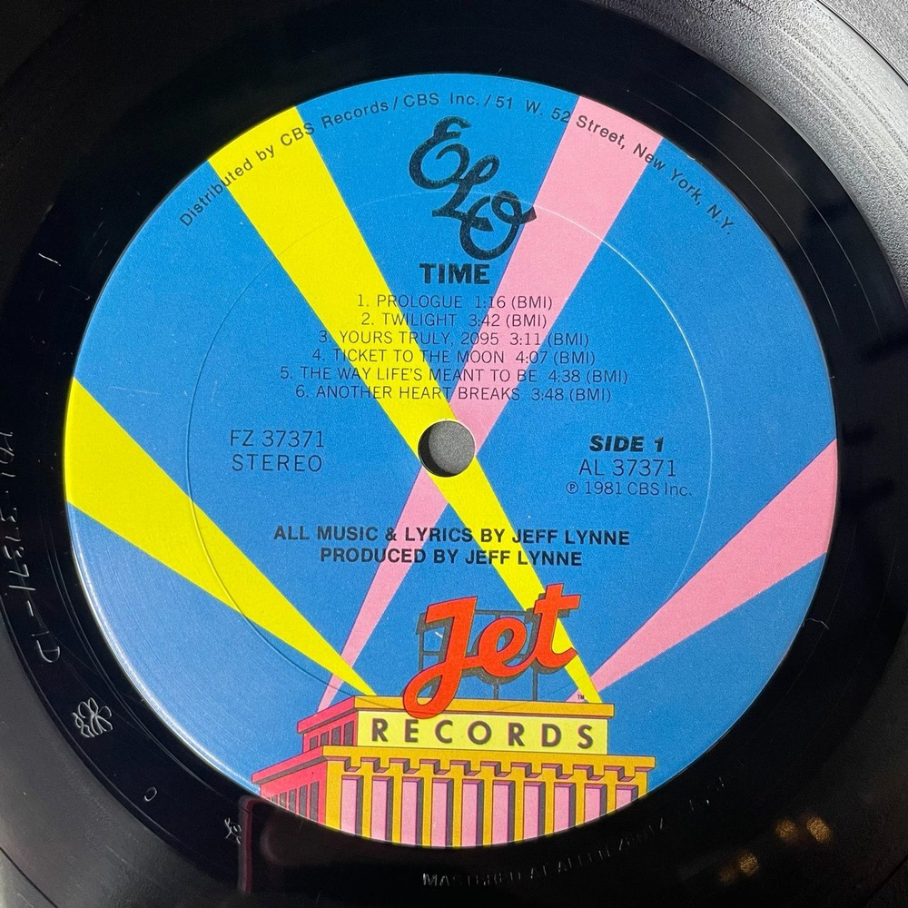 Винтажная виниловая пластинка LP ELO Electric Light Orchestra Time (USA 1981) Ticket To The Moon