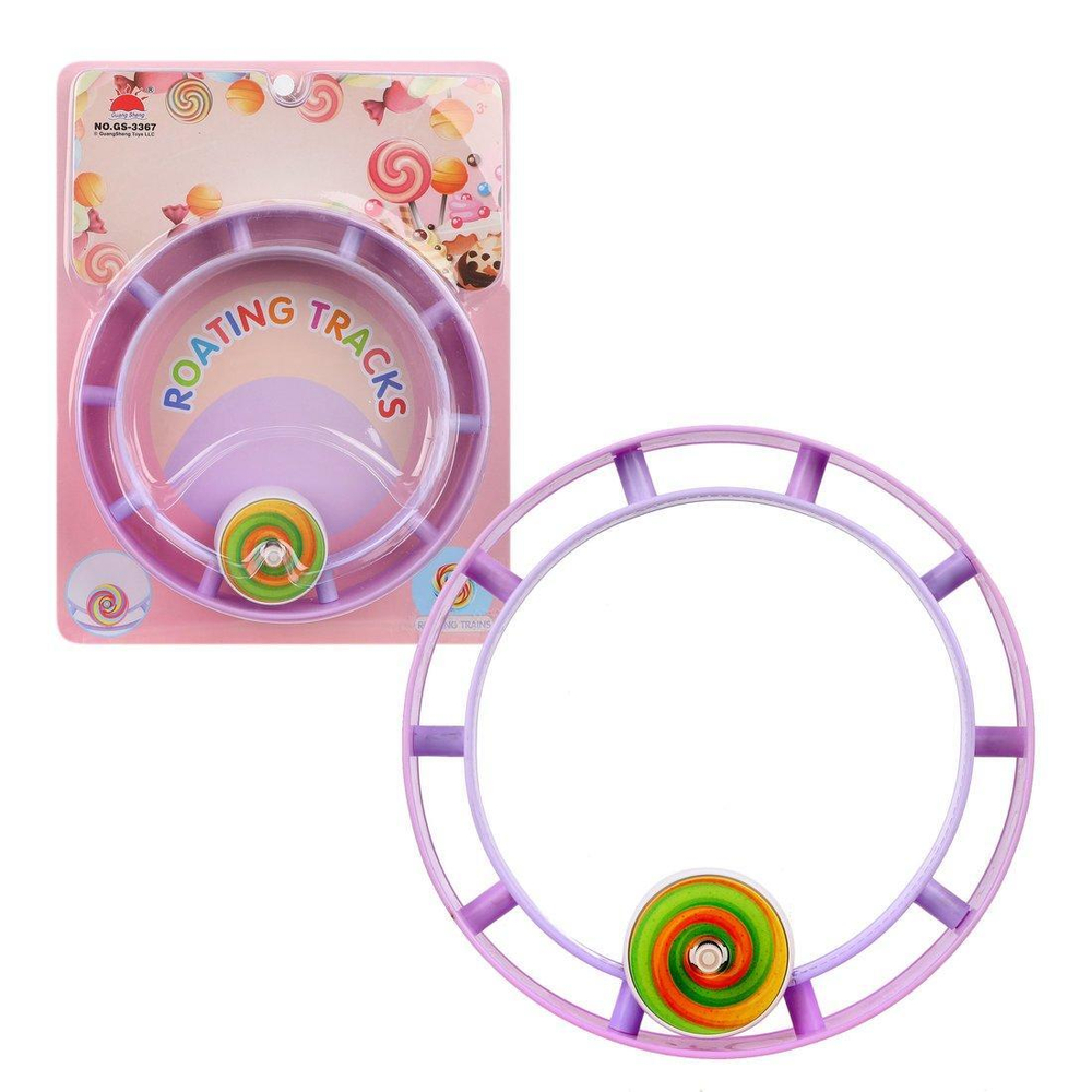 Колесо заводное бегущ. Радуга, в ассорт.блист GS-3367