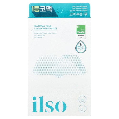 ilso, Natural Mild Clear, патч для носа, 10 патчей
