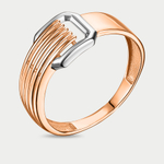 Кольцо женское из розового золота 585 пробы без вставки (арт. 026751-1002)