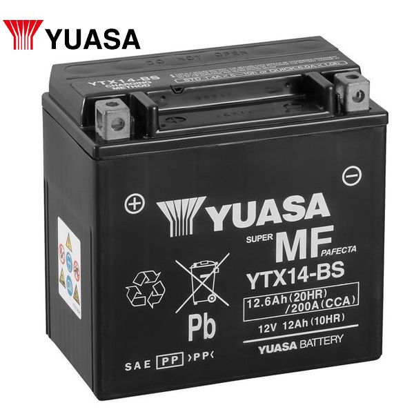 Аккумулятор YUASA YTX14-BS для мотоциклов