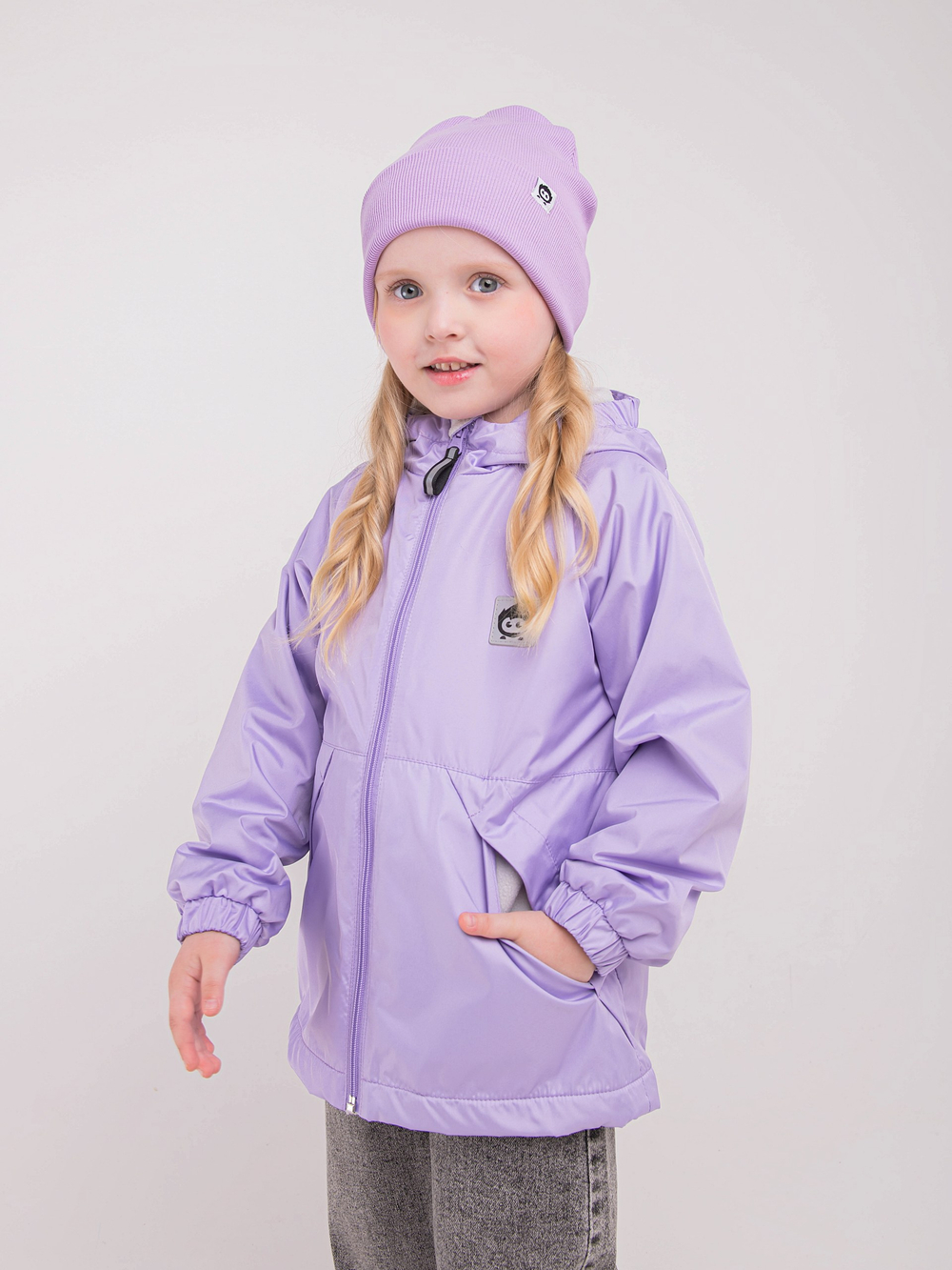 Куртка на флисовой подкладке "Лиловый"