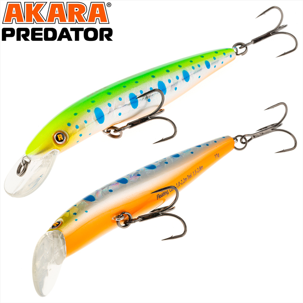 Воблер Akara Predator 100F 11гр. (2/5 oz 3,9 in) A204