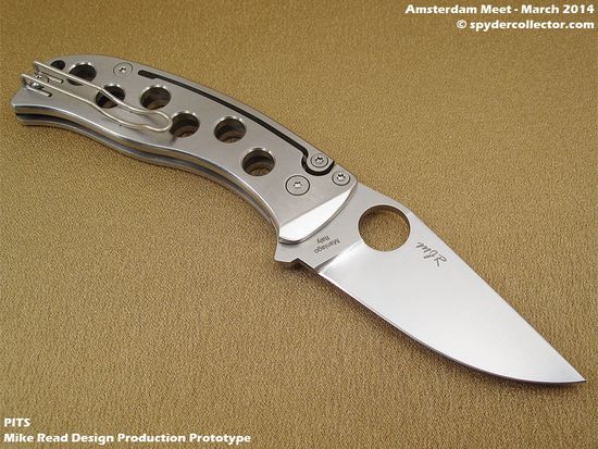 Складной нож Spyderco PITS C192TIP c клинком из стали Böhler N690Co, рукоять титан