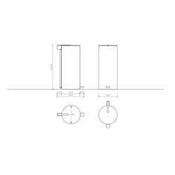 Ведро для мусора Decor Walther Bin 3 0612760  6 л. черное матовое