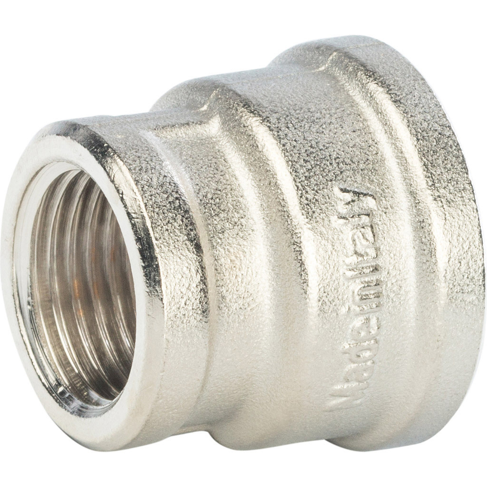 Муфта переходная STOUT ВВ 3/4"X1/2" никель