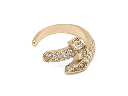 Кафф "Гвоздь" со стразами