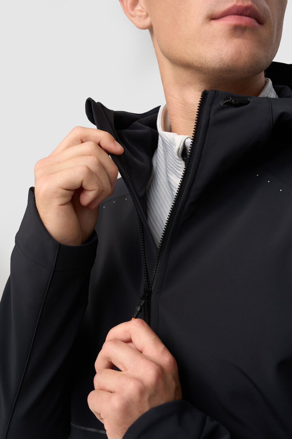 Зимняя беговая куртка GRI Темп 5.0 мужская чёрная