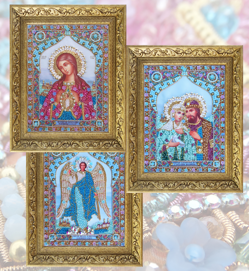 И24а-25а-26а Комплект наборов для вышивания Семейная серия (мал.)