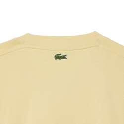 Теннисная футболка Lacoste Signature Print Cotton - yellow