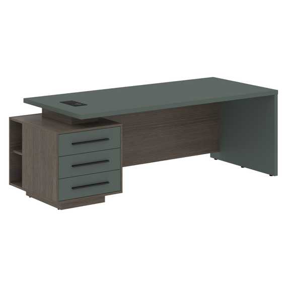 Стол руководителя с тумбой VCT 2290(L)  2200х900х750 VELION