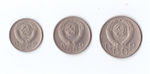 10,15,20 копеек 1955 г. Набор 3 шт. XF