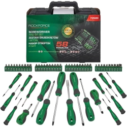 Отвертки в комплекте с битами, набор 58пр. RockFORCE RF-7058C