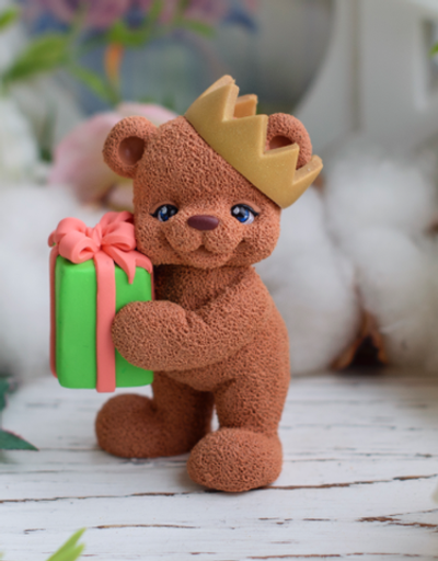 Силиконовый молд "Мишка-принц"