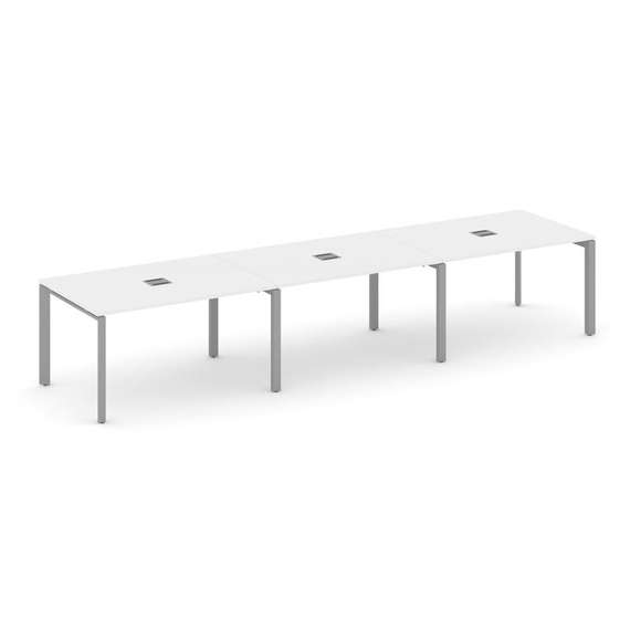 Style Project Стол переговорный SN-59P.SPRG-024 Белый/Металл Серый 4740*980*750