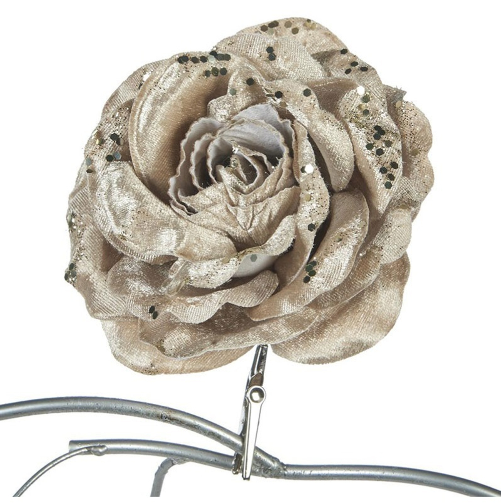 Роза на клипсе