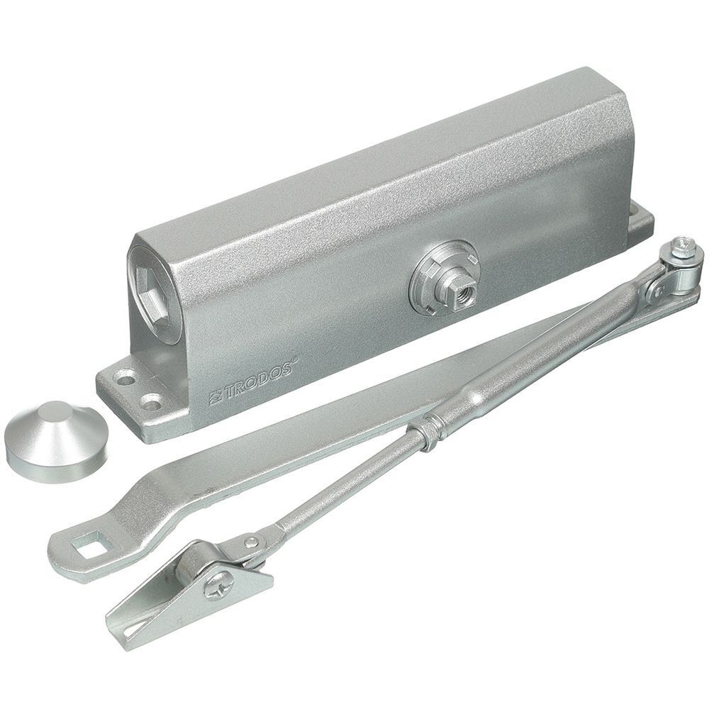 Доводчик дверной Trodos, TD-180, 180 кг, серебр, 272024