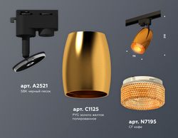 Ambrella Комплект трекового однофазного светильника с композитным хрусталем Track System XT1125006