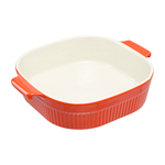 Блюдо для запекания soft ripples, 26,2х22,6 см, красное