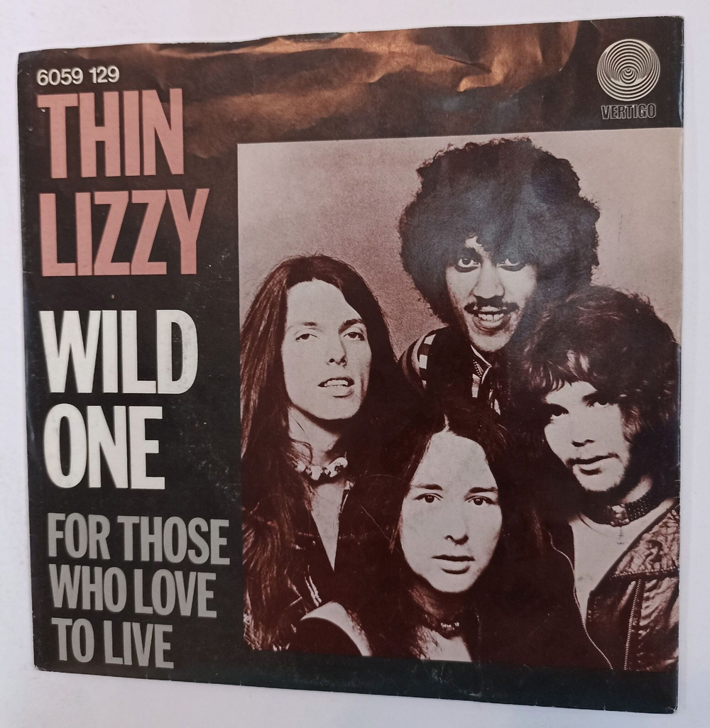 Винтажная виниловая пластинка LP Thin Lizzy Wild One 7 дюймов 45 оборотов (Holland 1975)