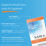 Doctor's Best, SAM-e, 200 мг, 60 таблеток, покрытых кишечнорастворимой оболочкой