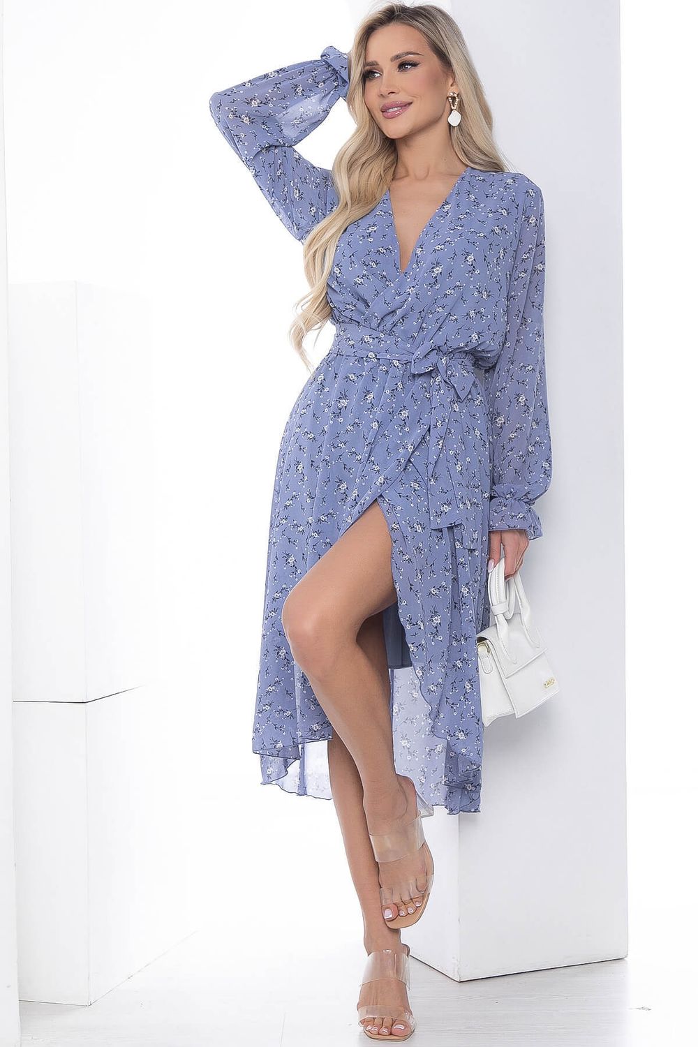 Платье "Весеннее настроение" (голубое) П10180 LT Collection