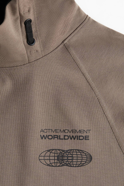 H&M Комплект из топа без рукавов и шорт с принтом, темно-бежевый