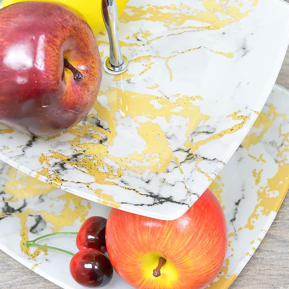 Фруктовница 2-х ярусная "Lavenir" 19,5*19,5/24*24см (00110750)