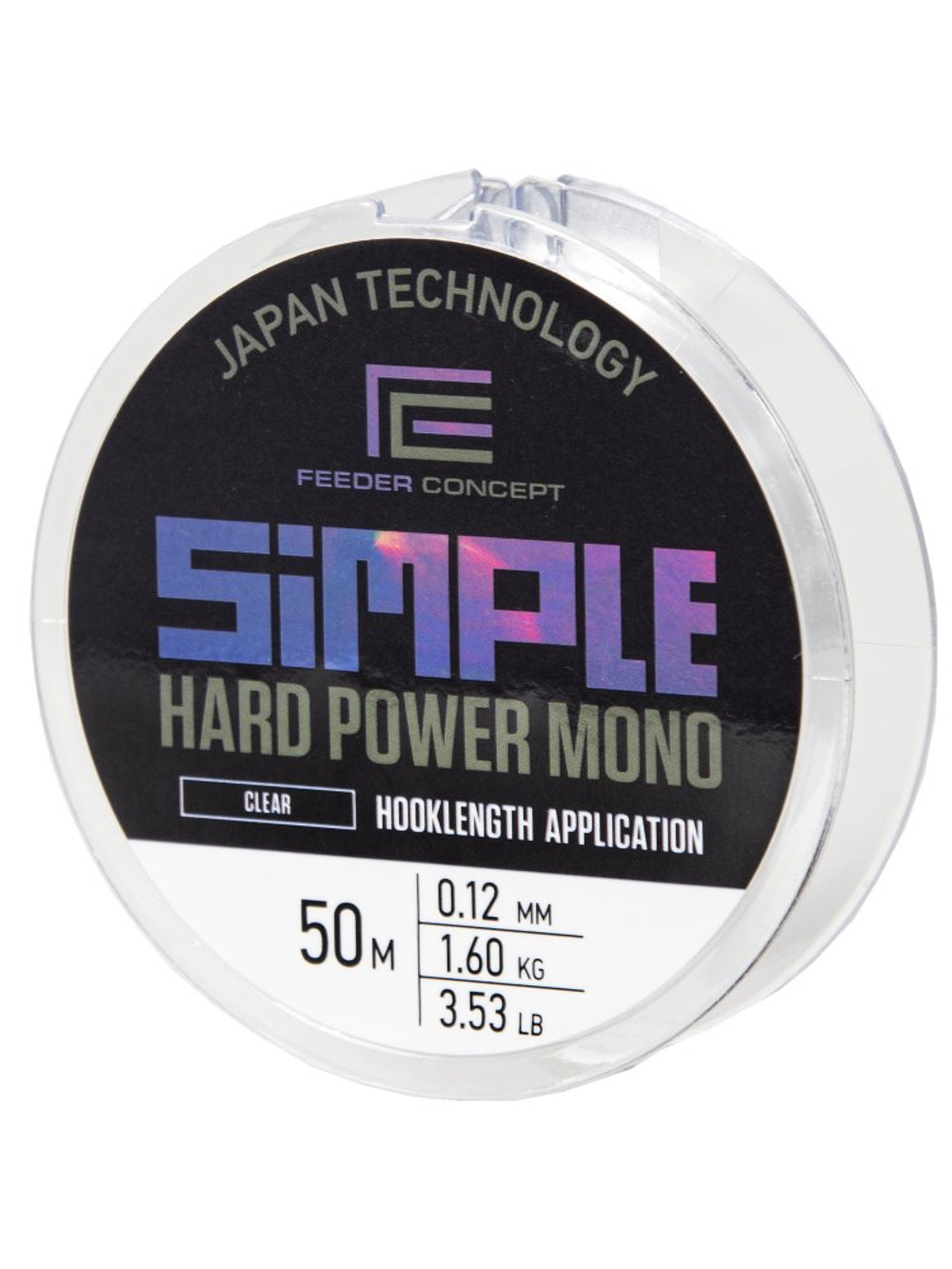 Леска монофильная Feeder Concept Simple Hard Power Mono 50м, 0.12мм