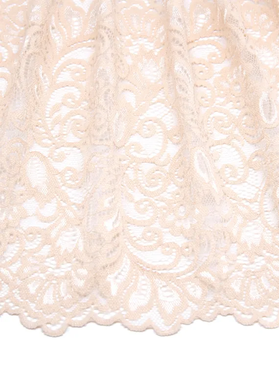 03-268 Кружево эластичное 20 см, телесный 126