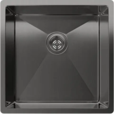Rivelato Rinox 4444 UN PVD black Мойка нерж.стал 1 чаша 440*440*200 мм, монтаж: универсальный, материал: нержавеющая сталь, цвет: черный